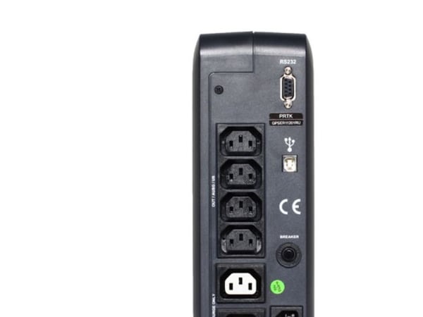 Riello iDialog, 1,2 kVA, 720 W, 50/60 Hz, Ylijännite, Oikosulku, C13 liitin, 6 AC-pistorasia(a)