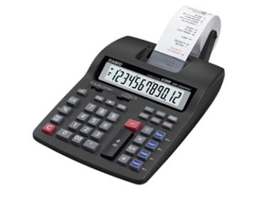 Strimmelregner Casio HR-200RCE Euro m/stort 12 cifret display