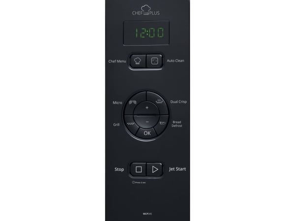 Whirlpool MCP 345 BL, Grill mikrobølge, 25 l, 800 W, Knapper, Sort