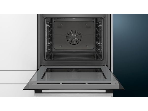 Siemens iQ500 HR538ABS1 - Ovn - med dampfunksjon - innebygd - fordypning - bredde: 56 cm - dybde: 55 cm - høyde: 58.5 cm - med selvrens - Klasse A ...