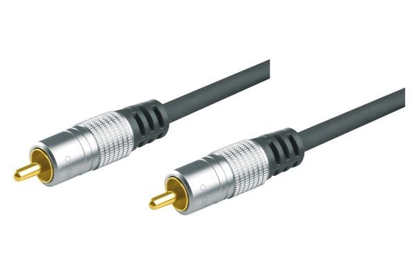 Tecline 1.5m RCA - RCA, 1,5 m, RCA, RCA, Hankjønn, Hankjønn, Grå