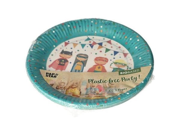 Papstar 88576, Kilpi, Pyöreä, Pahvi, Monivärinen, Kuva, 10 kpl