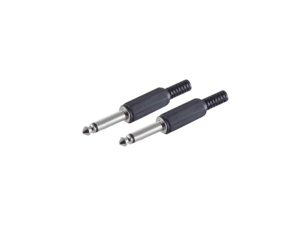 shiverpeaks BS50500-2, 6.3 mm, Sort, Hankjønn, Rett, 2 stykker