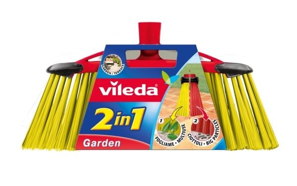 Vileda 112091, Utendørs, Sort, Rød, Gult, Myk/hard bust, Polyetylentereftalat (PET), 1 stykker, 380 mm