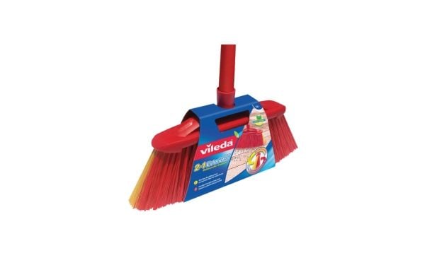 Vileda 112091, Utendørs, Sort, Rød, Gult, Myk/hard bust, Polyetylentereftalat (PET), 1 stykker, 380 mm