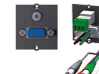Bachmann - Modulær facilitet plade snape-in - HD-15, 3,5 mm stereo minijakki