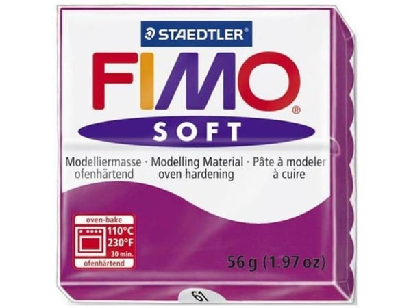 Staedtler FIMO 8020, Modelleringsleire, Lilla, 1 farger, 110 °C, 30 min, Tyskland