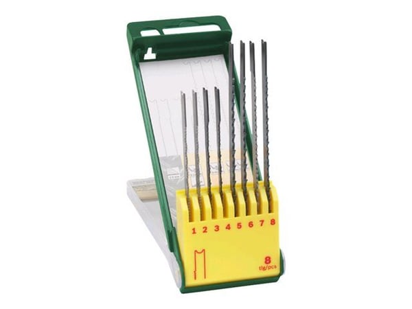 Bosch - Sagbladsett - for tre, metall, plast - 8 deler - U-skaft