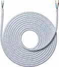 Nielsen Light Fabric Cord - 4 meter - vit glans