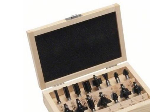 Bosch - Routerspissett - 15 deler - 8 mm