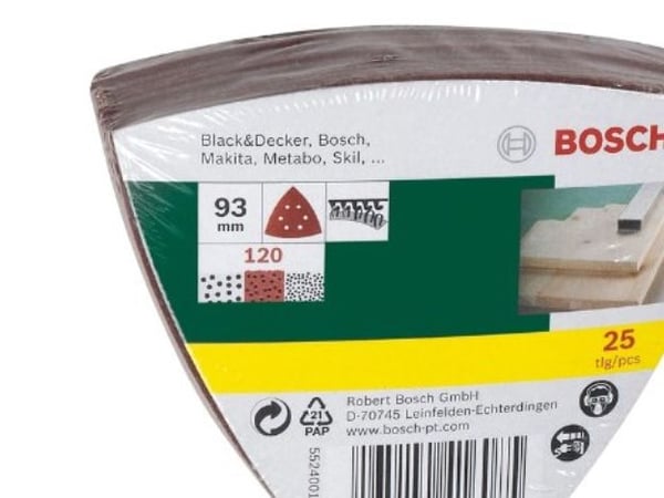 Bosch SLIBEBLAD DELTA K120 25 kpl PL