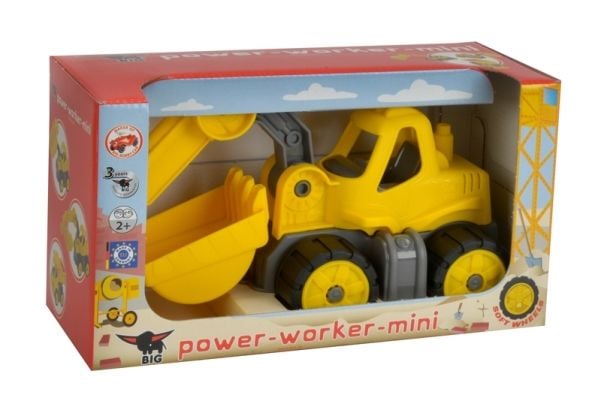 BIG Power Worker Mini Bagger, 2 År, Plast, Gul