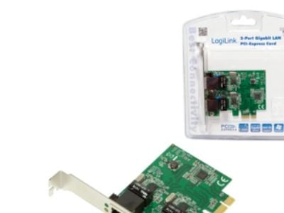 LogiLink PC0075, Intern, Koblet med ledninger (ikke trådløs), PCI Express, Ethernet, 1000 Mbit/s, Grønn