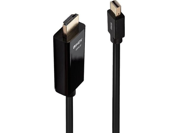 Lindy 36928, 3 m, Mini DisplayPort, HDMI-tyyppi A (vakio), Uros, Uros, 3840 x 2160 pikseliä