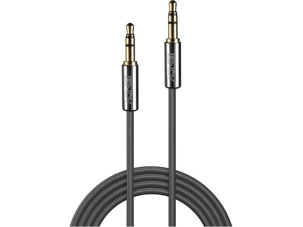 Lindy 35322, 3.5mm, Hankjønn, 3.5mm, Hankjønn, 2 m, Antrasitt
