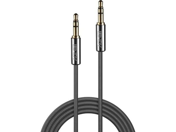 Lindy 35321, 3.5mm, Hankjønn, 3.5mm, Hankjønn, 1 m, Antrasitt