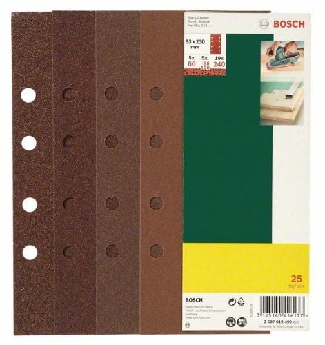 Bosch SLIBEBLADSÆT BO-HUL 93X230MM 25 STK PL