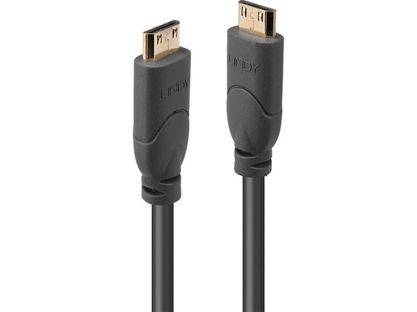 HDMI-kaapelit - Lindy Mini HDMI į Mini HDMI 0.5m 4K 30Hz auksu padengtas