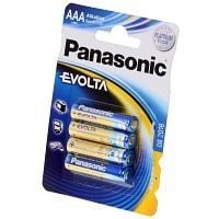 Panasonic LR03 4-BL EVOLTA, Kertakäyttöinen akku, AAA, Alkali, 1,5 V, 4 kpl, Sininen
