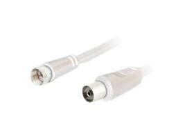 Goobay 11831, 5 m, 3C-2V, F-type, Koaksial, Hvit