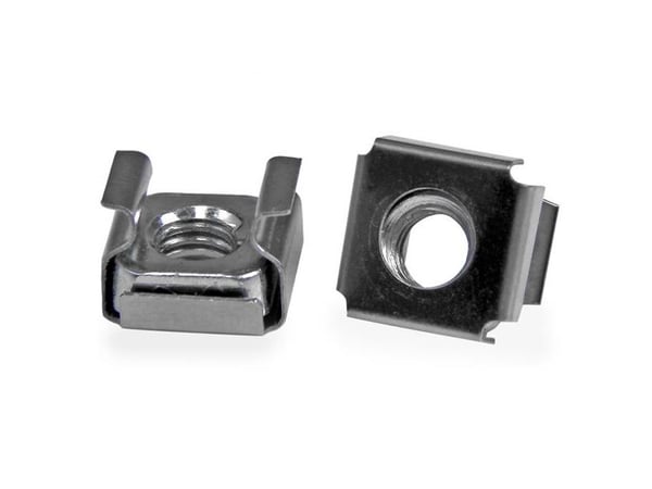 Startech M6 Cage Nuts - 100 Pack - M6 Mounting Cage Nuts for Server Rack & Cabinet (CABCAGENTS62) - Burmutrer (en pakke 100) - for P/N: RACK-18U-20...