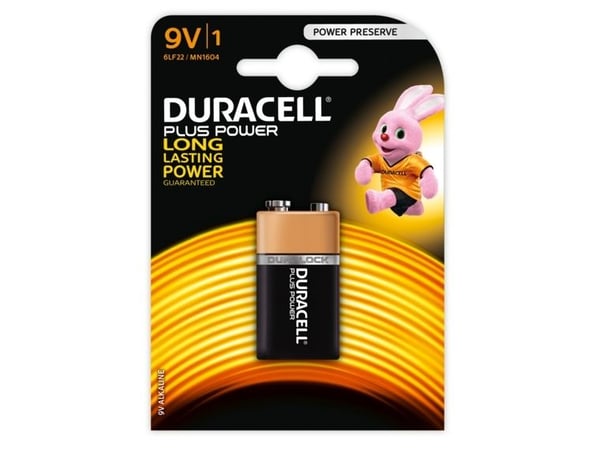 Duracell Plus Power batteri, 6LR61, 9 V, 1 stk.