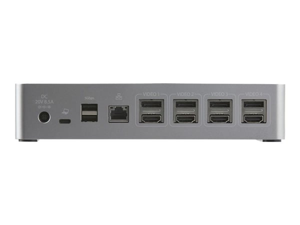 StarTech.com USB-C Dock, 4K 60Hz Quad Monitor DisplayPort & HDMI, Universal USB C Docking Station with 100W Power Delivery Charging, USB Hub w/ 1x ...