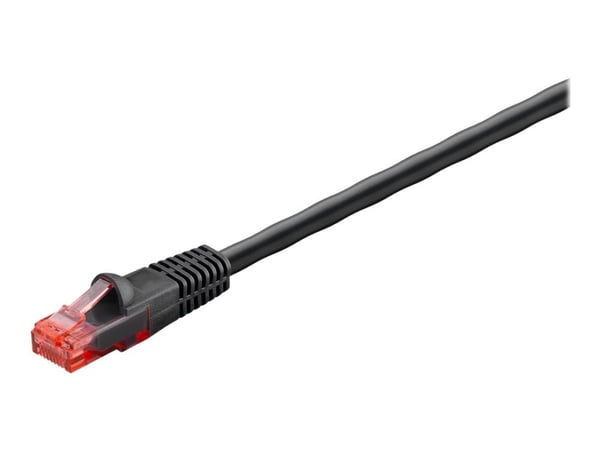 goobay - Koblingskabel - RJ-45 (hann) til RJ-45 (hann) - 40 m - UTP - CAT 6 - med støvel, utendørs, solid - svart