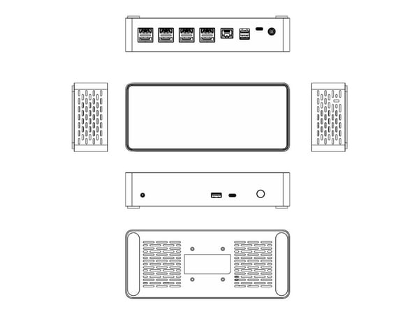 StarTech.com USB-C Dock, 4K 60Hz Quad Monitor DisplayPort & HDMI, Universal USB C Docking Station with 100W Power Delivery Charging, USB Hub w/ 1x ...