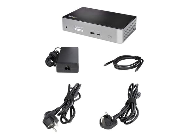 StarTech.com USB-C Dock, 4K 60Hz Quad Monitor DisplayPort & HDMI, Universal USB C Docking Station with 100W Power Delivery Charging, USB Hub w/ 1x ...
