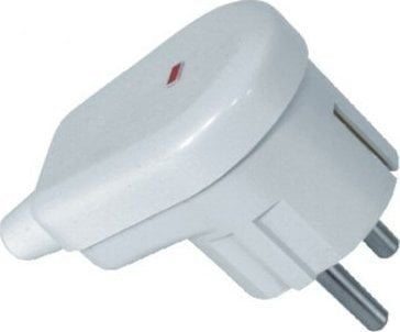 Kulmaliitin z/u Uni-Schuko 16A 250V valaistu irrotettava valkoinen WT-16U/S VALKOINEN