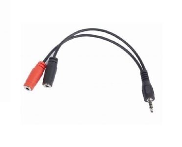 Cablexpert - Audioadapter - mini-phone stereo 3.5 mm hunn til 4-polsminijakk hann - 20 cm