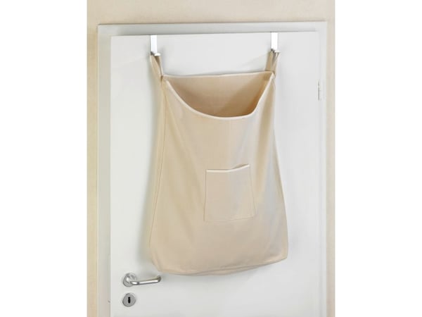 WENKO Canguro, 65 l, Bomull, Rustfritt stål, Beige, Sølv, Hengekrok, 520 mm, 100 mm
