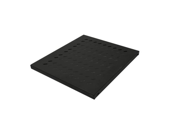 LogiLink Canovate - Rackhylle - svart, RAL 9005 - 1U - 19"