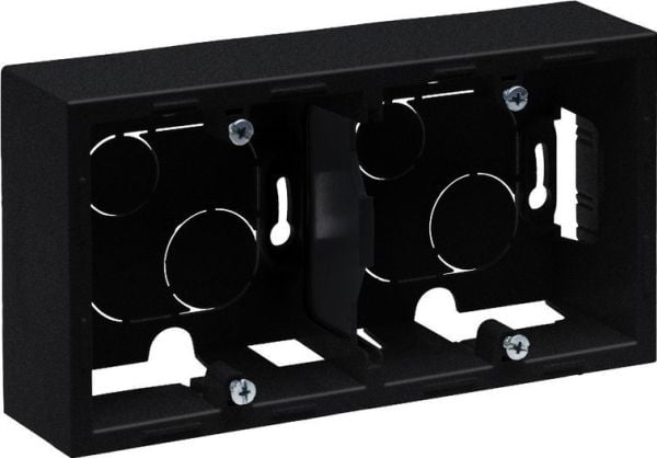 Legrand SUNO - Pinta-asennettava kaksoisrasia, musta - Legrand 721495 himp