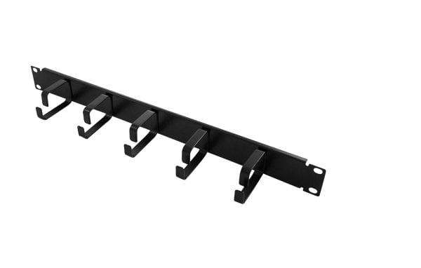 LogiLink 19" Cable Management Bar 1U, Musta, 600 g