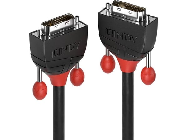 Lindy 36253, 3 m, DVI-D, DVI-D, Hanstik, Hanstik, Svart