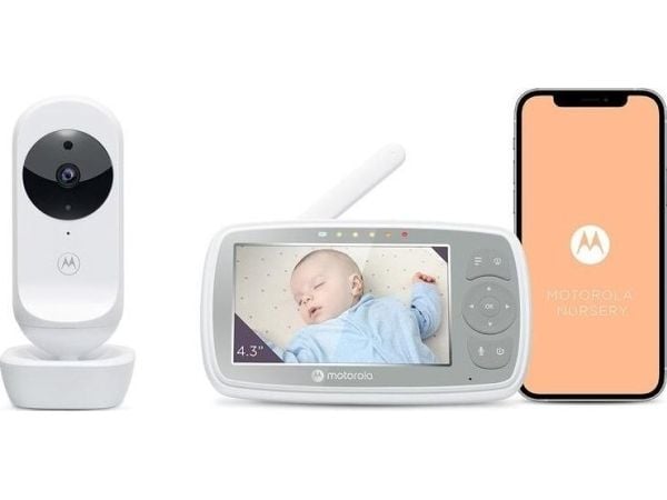Motorola VM44 CONNECT, 2x, 300 m, Knappar, Wi-Fi/FHSS, 2.4 GHz, kamera