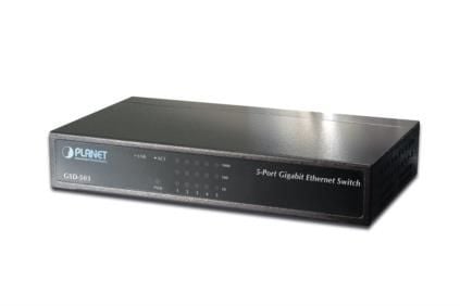 PLANET GSD-503 - Switch - 5 x 10/100/1000 - stasjonær