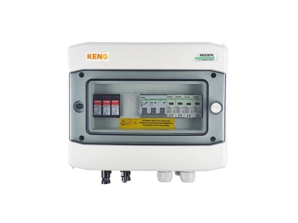 Keno kopplingsbox med överspänningsskydd DC+AC 1000V typ 2, 1x PV-sträng, 1x MPPT (SH-75 DC/AC)