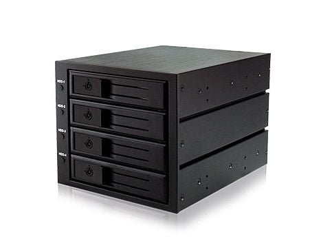 ICY BOX IB-564SSK - Hus for lagringsenhet - 3,5" - svart