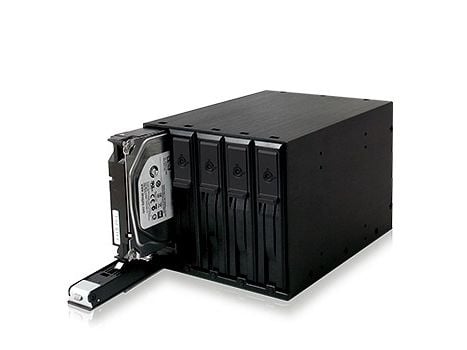 ICY BOX IB-565SSK - Harddisk - SAS - SATA - Serial ATA II - Serial ATA III - Sort - Aluminium - SATA (56005)