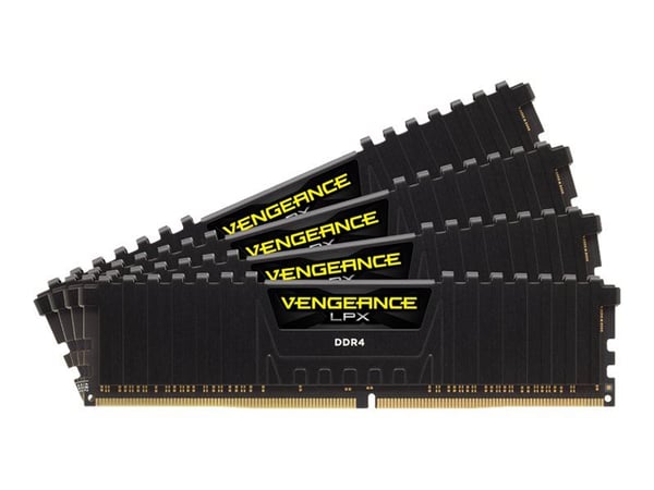 CORSAIR Vengeance LPX - DDR4 - sats - 32 GB: 4 x 8 GB - DIMM 288-pin - 3200 MHz / PC4-25600 - CL16 - 1.35 V - ej buffrad - icke ECC - svart