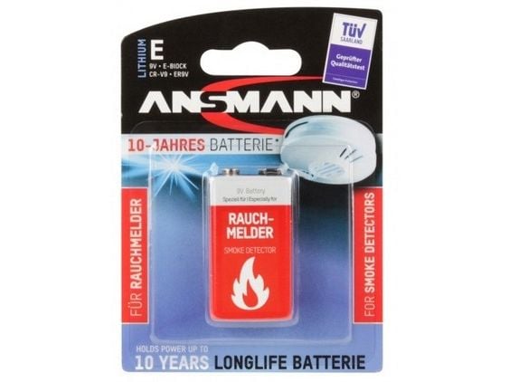 Ansmann E-Block 9 V-blokbatteri Litium 9 V 1 stk