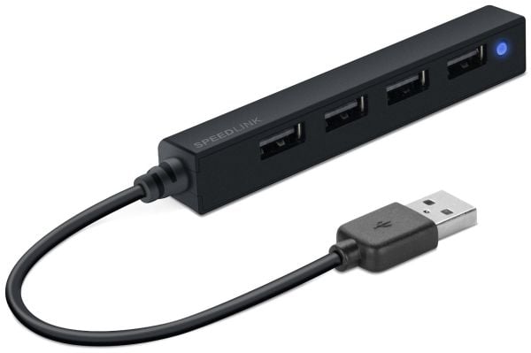SPEEDLINK SNAPPY SLIM - Hubb - 4 x USB 2.0 - skrivbordsmodell
