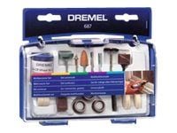 Dremel 687 - Tilbehørssett for roterende verktøy - 52 deler - for Dremel 3000, 4000, 4200, 7700, 8100, 8200