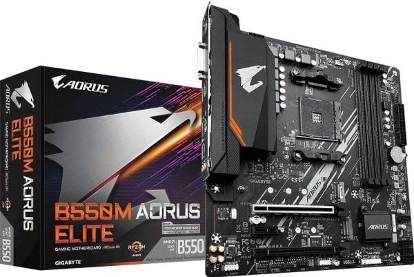 Gigabyte B550M AORUS ELITE, AMD, Stik AM4, 3. sukupolven AMD Ryzen™ 3, 3. sukupolven AMD Ryzen 5, 3. sukupolven AMD Ryzen™ 7, 3. sukupolven AMD Ryz...