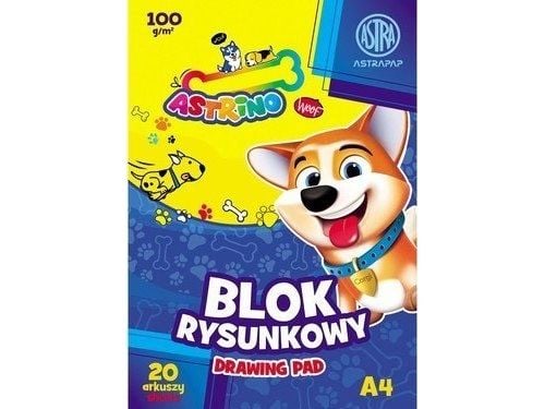 Astra tegneblokk A4/20K 100 g Astrino (10 stk)