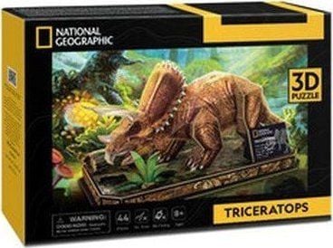 CubicFun Triceratops, 44 styck, Djur, 8 År