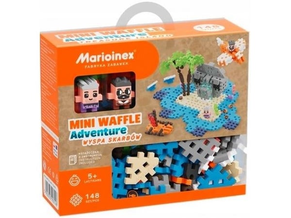 Marioinex Klocki Mini Waffle 148 deler Skatteøya